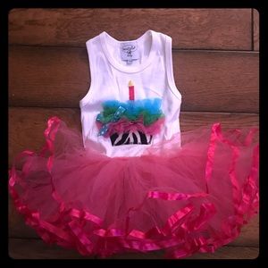 Brand new mud pie birthday tutu